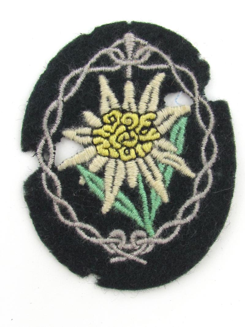 Wehrmacht Gebirgsjäger Edelweiss sleeve badge