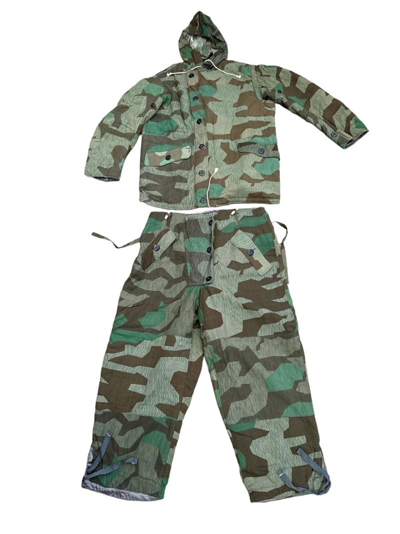 Matching set of non-reversible Splittertarn parka and trousers ( Mint )