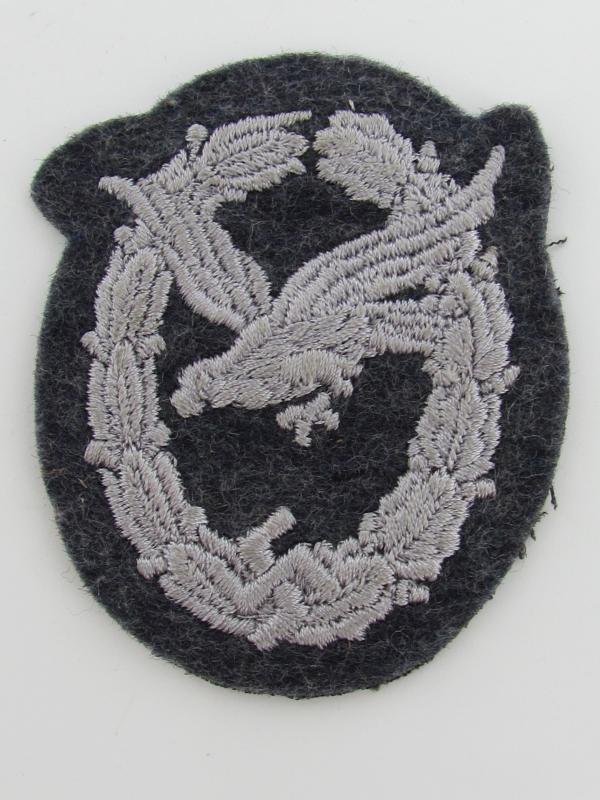 Luftwaffe Air Gunner Cloth Badge