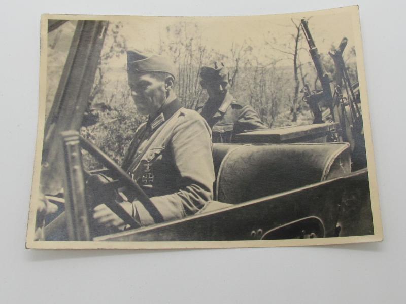 Photo of a Wehrmacht Soldiers in a car