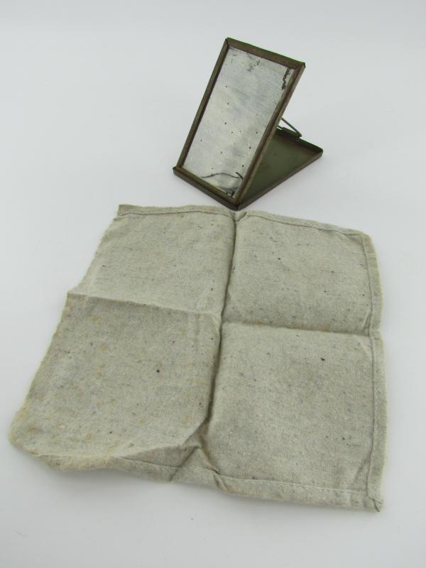 WWII era folding shaving mirror