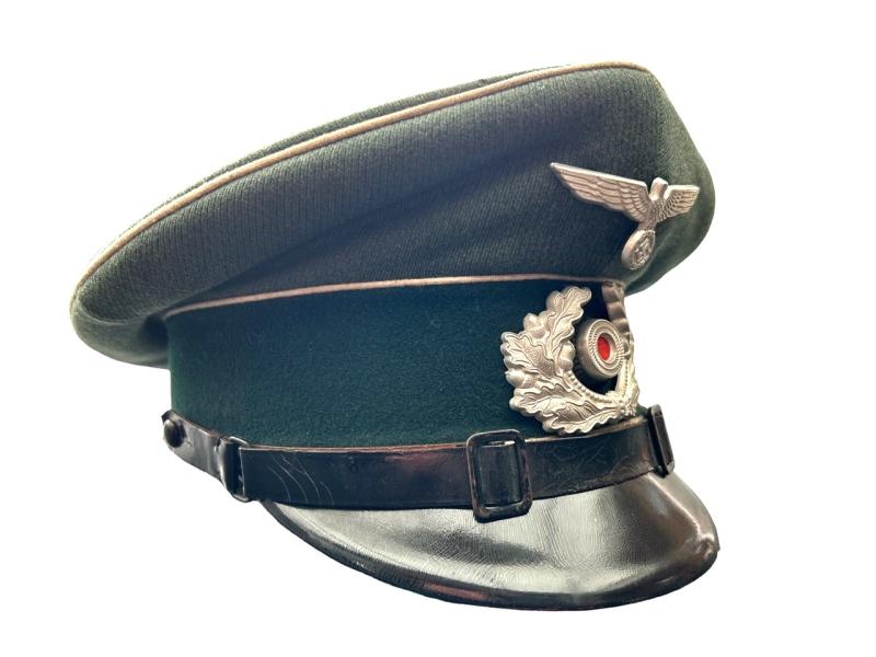 Wehrmacht Infantry EM/NCO Visor Cap , Unit marked