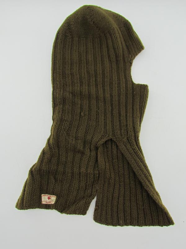 US WWII ( red cross ) wool Balaclava