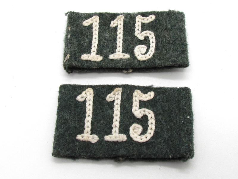 Wehrmacht ( Heer ) Infantry Slip on cyphers for shoulder boards