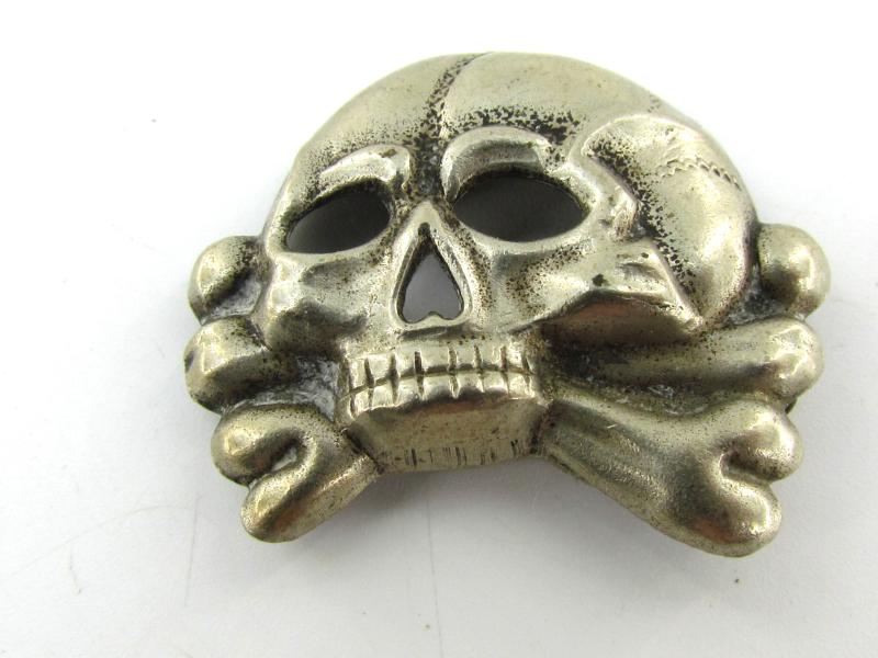 Early Allgemeine SS visor cap skull