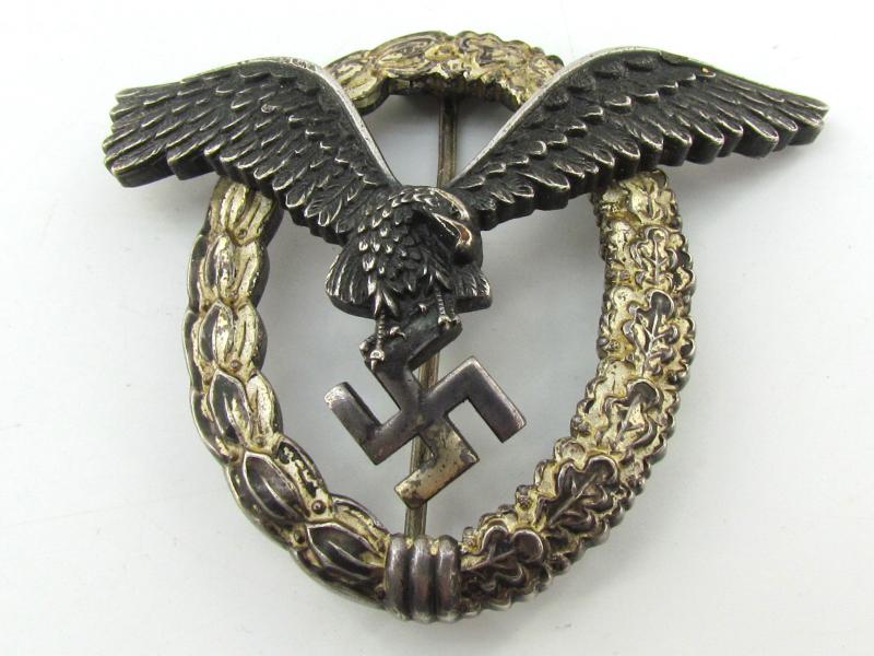 Luftwaffe Pilot's Badge in Tombak by B&N L