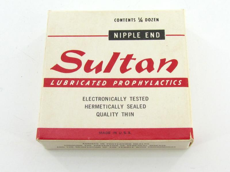 US WWII era Full pack of sultan condoms