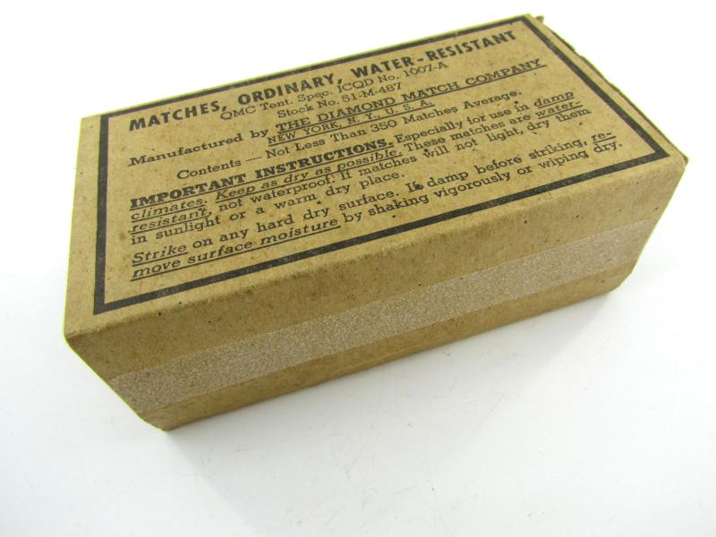 US WWII era Water Resistance Matches