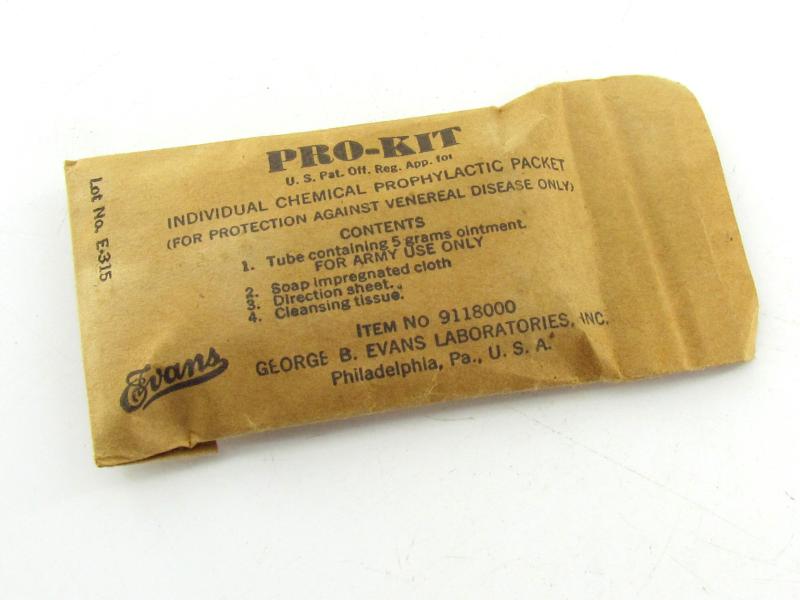 US WWII Anti Gas Ointment kit