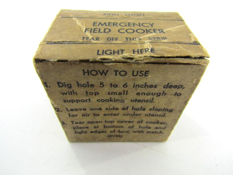 US WWII Emergency Field Cooker Hot Box (Unopened)