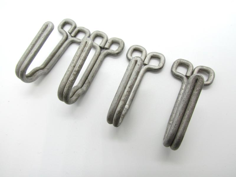 Wehrmacht/SS aluminum belt support hooks for Feldbluse