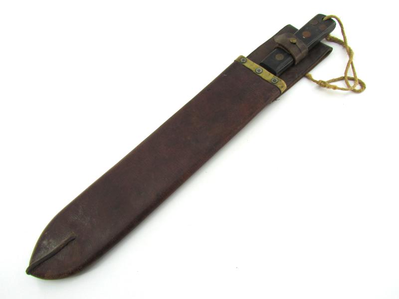 British WWII Machete in rare Clipboard Scabbard