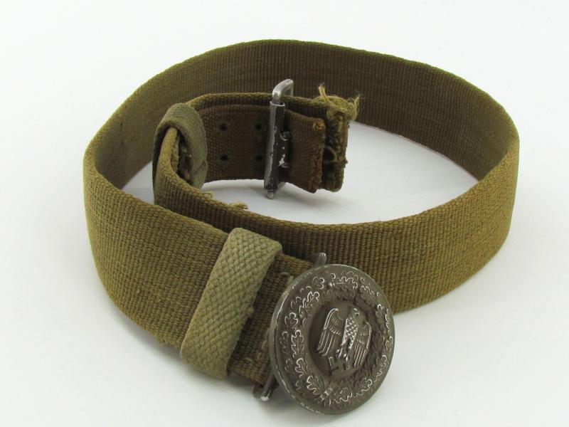 WH (Heer) Tropical Officer's Belt & Buckle 1943