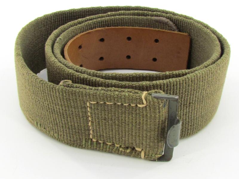 Wehrmacht tropical ‘green’ webbing belt 1943 ( Mint )