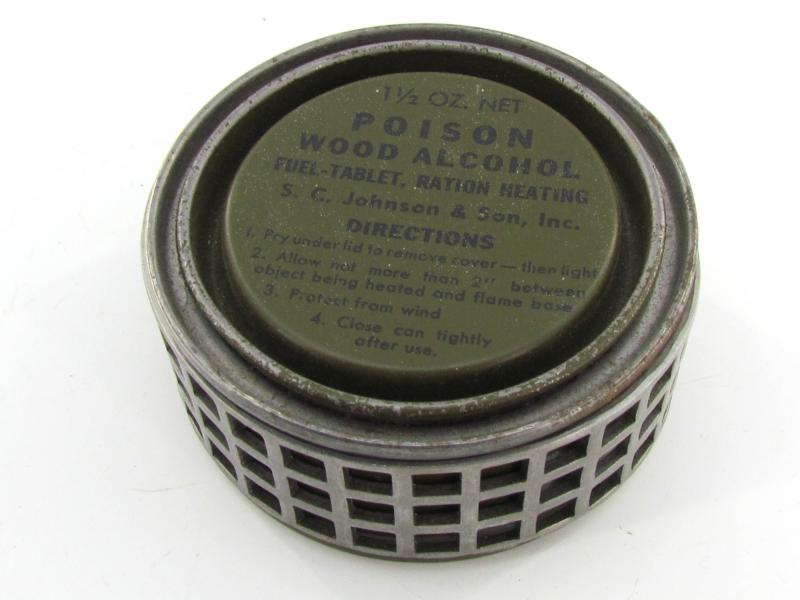 US WWII Wood Alcohol Tin Can