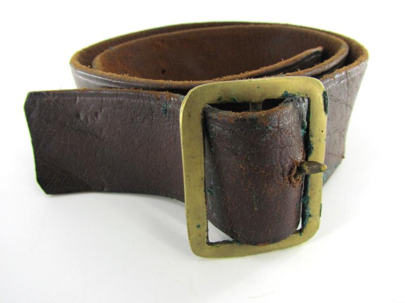 British WWII Leather Belt Maker Marked 1943