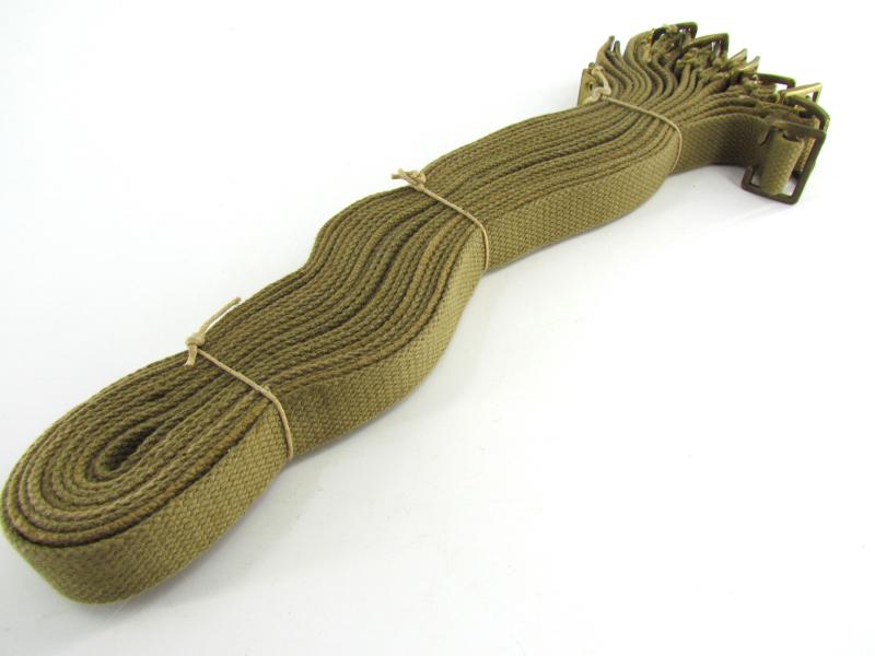 British WWII Bundel of 10x Webbing straps