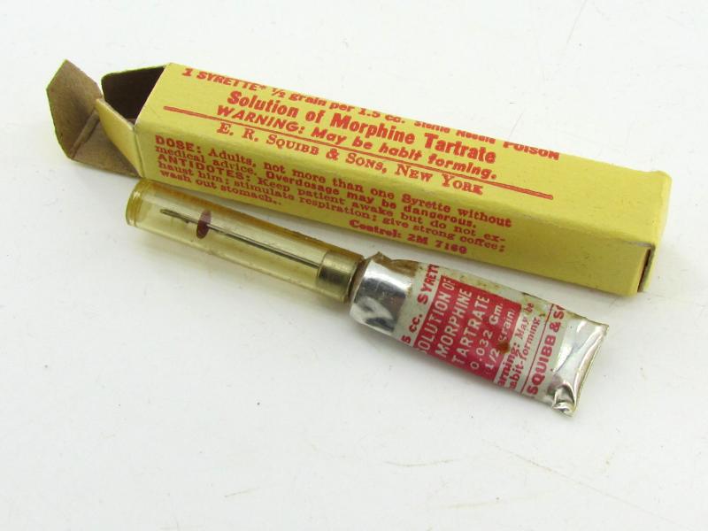 US WWII Morphine Tartrate Package