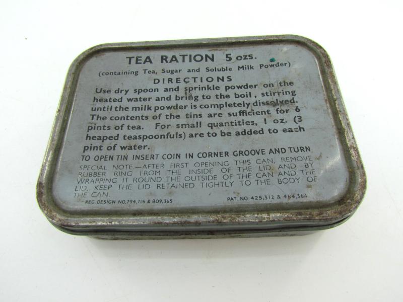 British WWII Tea Ration Tin Can