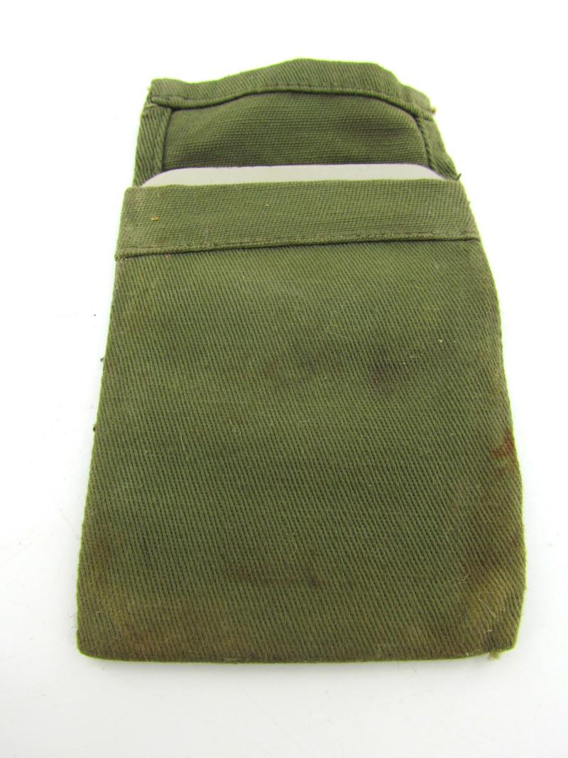 British 1945 dated signal mirror and fabric case