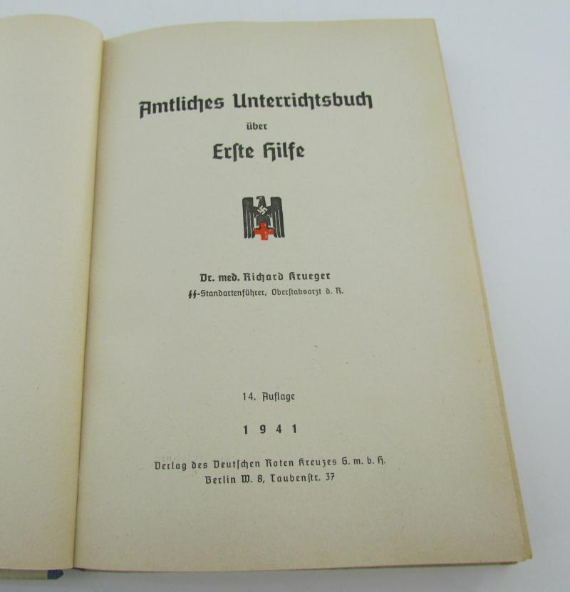 DRK 'Amtliches Unterrichtsbuch über Erste Hilfe'