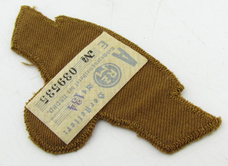 NSKK ( 'National Socialistisches Kraftfahr Korps' ) Sleeve Eagle with RZM Label