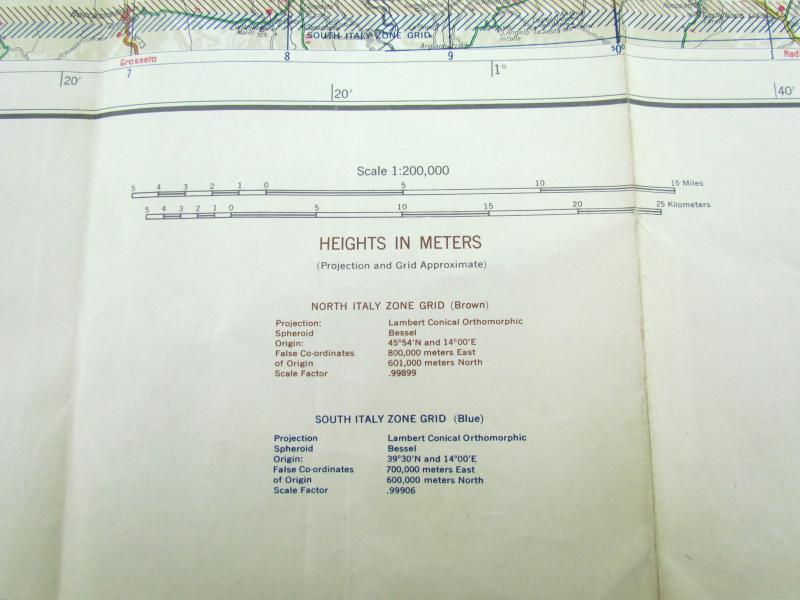 US WWII Road Map for the Italian Campaign ( Sheet nr 13 )