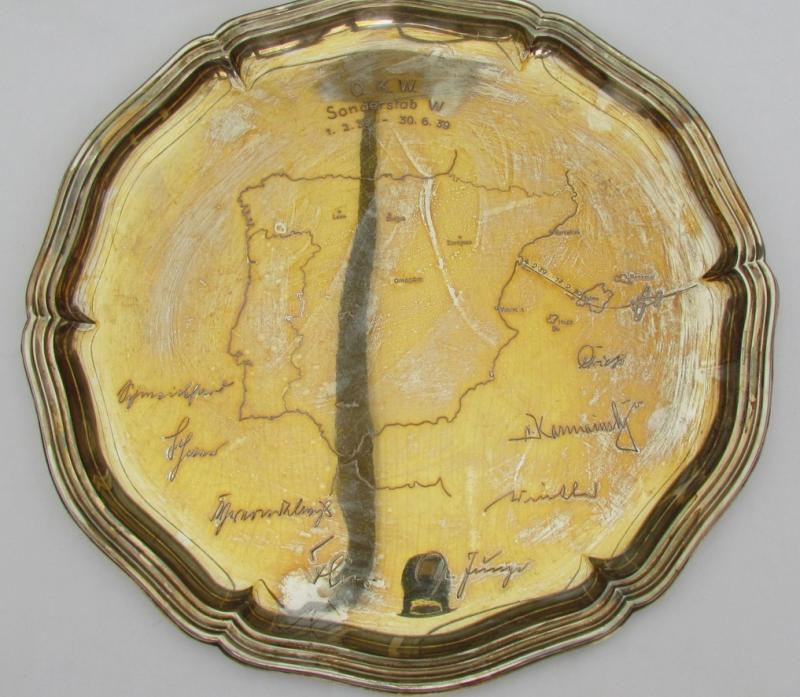 Legion Condor large silver commemorative plate