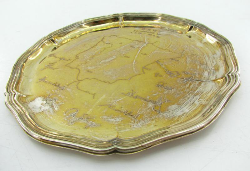 Legion Condor large silver commemorative plate