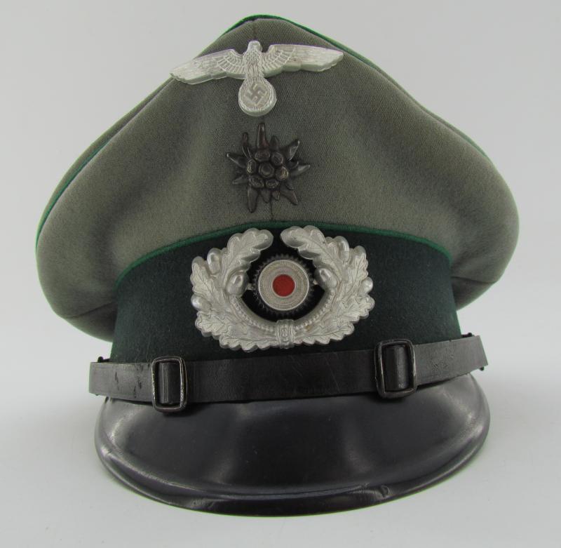Wehrmacht Gebirgsjäger Enlisted/NCO Visor Cap