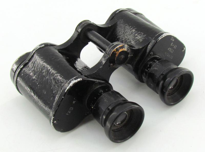 German WWII 6x30 Binoculars – Maker Code “fzg” (Feinmechanik GmbH, Kassel)