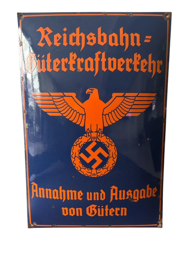 Enamel sign 