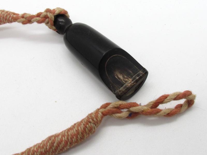 Original Hitler Youth Whistle with Red-White Cord