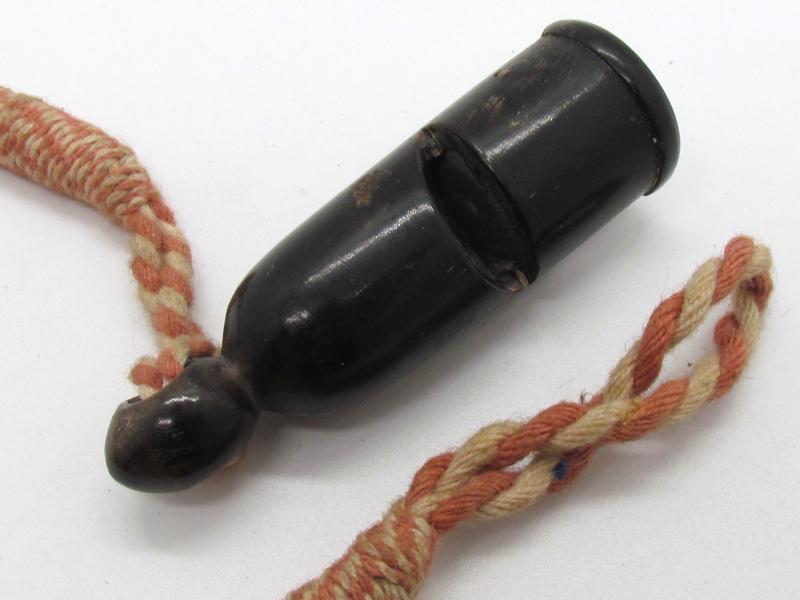 Original Hitler Youth Whistle with Red-White Cord