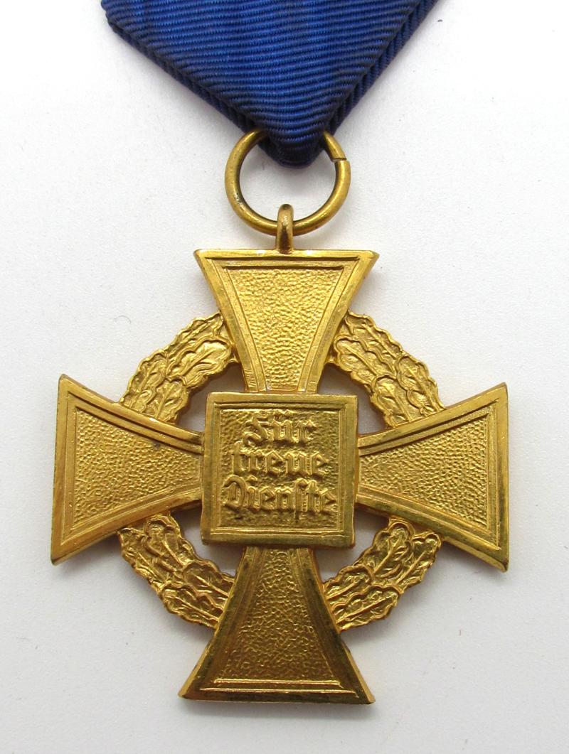 Cased 40 Years Faithful Service Medal ( Deschler )
