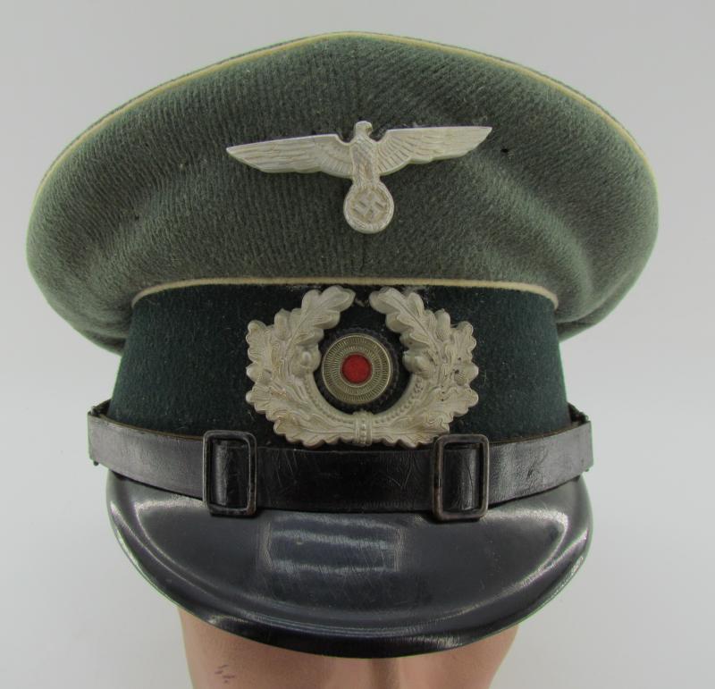 Wehrmacht EM/NCO Visor Cap (Heer Infantry) – 1937