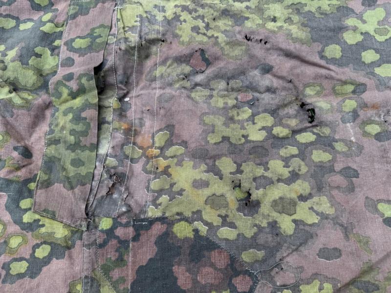 Waffen SS Oak Shelter Quarter ( Zeltbahn ) in used condition