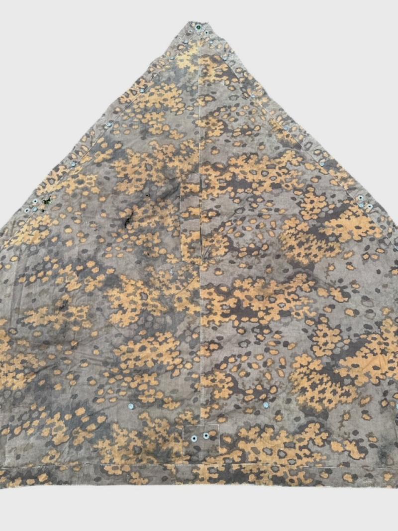 Waffen SS Oak Shelter Quarter ( Zeltbahn ) in used condition