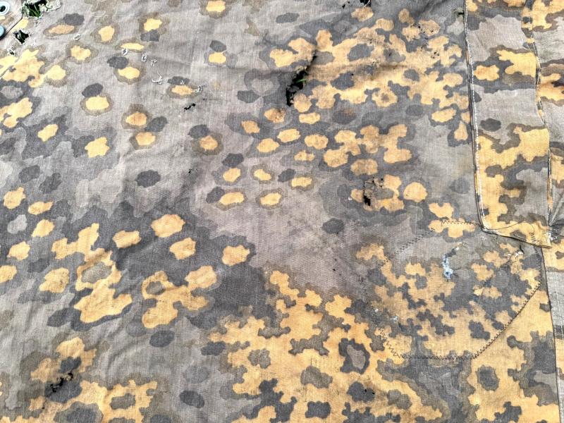 Waffen SS Oak Shelter Quarter ( Zeltbahn ) in used condition