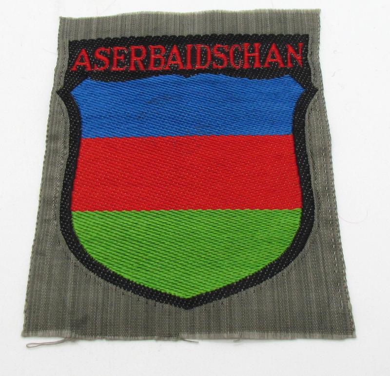 Wehrmacht ( Heer ) BeVo 'Aserbaidschan' Volunteer Sleeve Shield