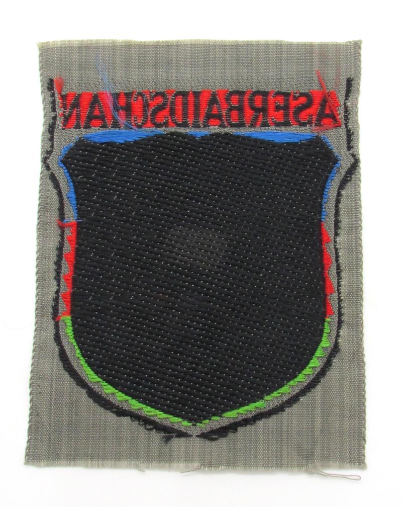 Wehrmacht ( Heer ) BeVo 'Aserbaidschan' Volunteer Sleeve Shield