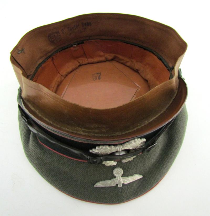 Wehrmacht Heer Panzer EM/NCO Visor Cap (Schirmmütze) – G. Teufel Sohn, 1937