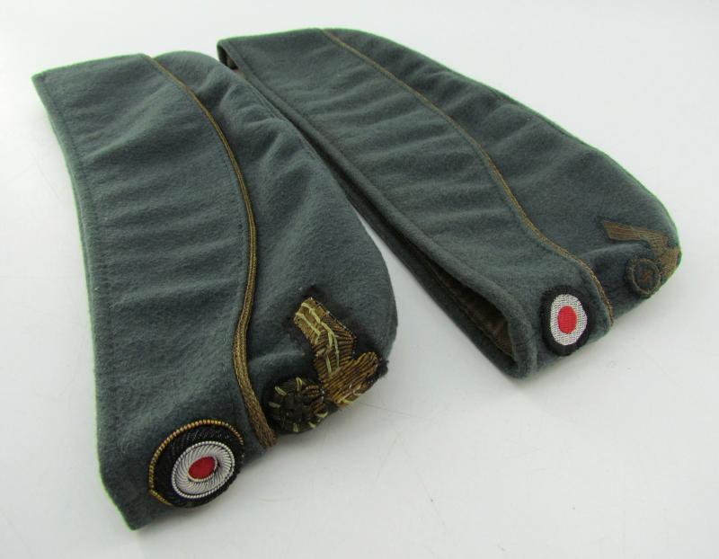 2x Kriegsmarine Coastal Artillery Officer's Overseas Cap