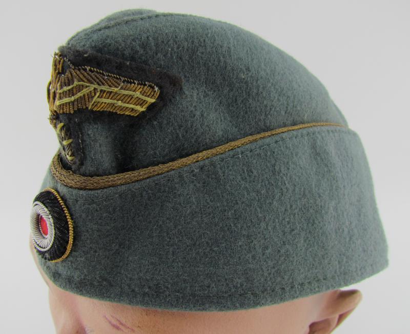 2x Kriegsmarine Coastal Artillery Officer's Overseas Cap