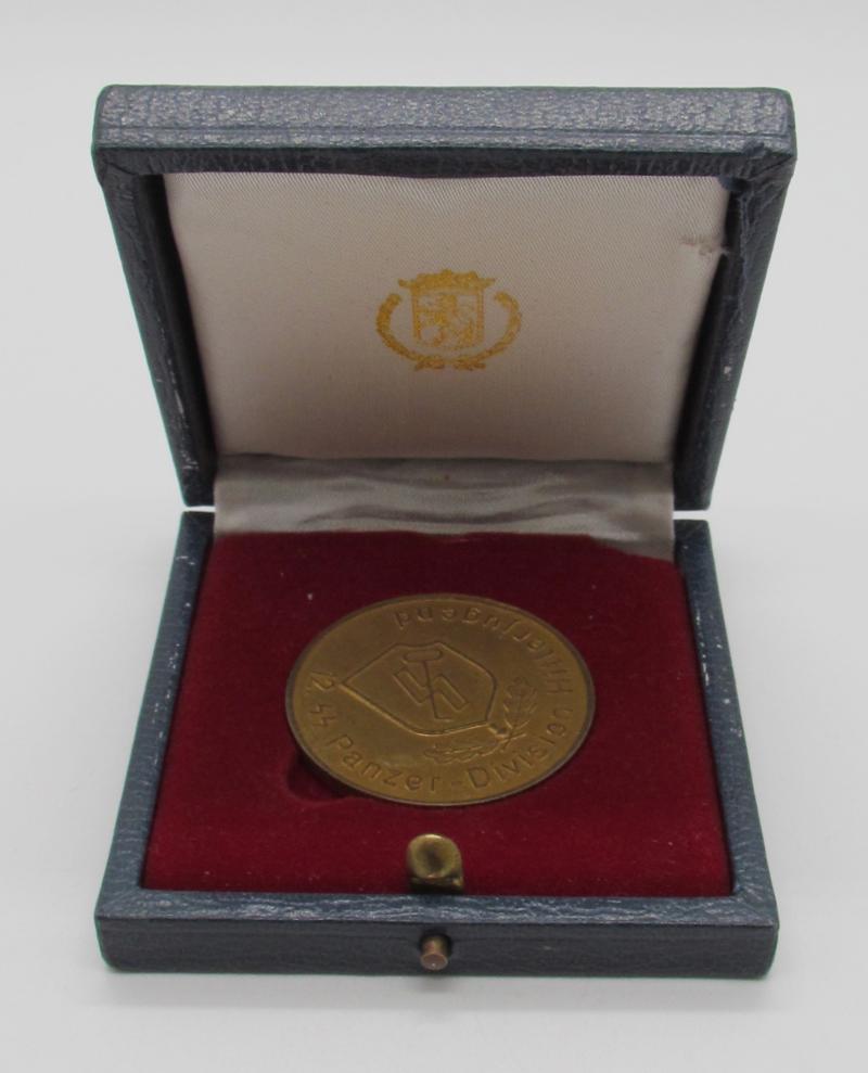 12th SS Panzer Division HJ Commemorative Medallion, with Case