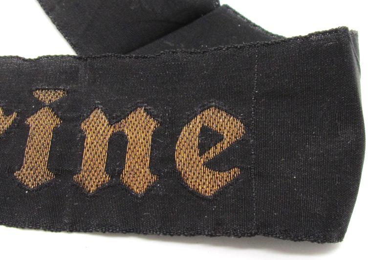 'Kriegsmarine' Cap Tally ( Mützenband )