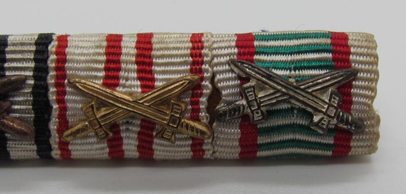 German WWI 4-Piece Ribbon Bar ( Bandspange )