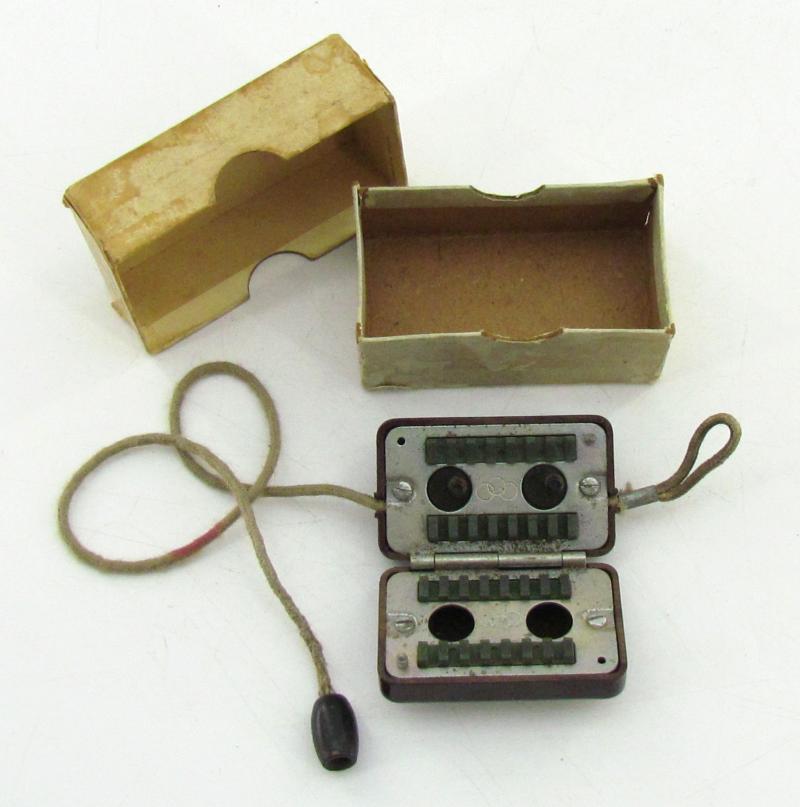 German Bakelite Razor Blade Sharpener in Original Box