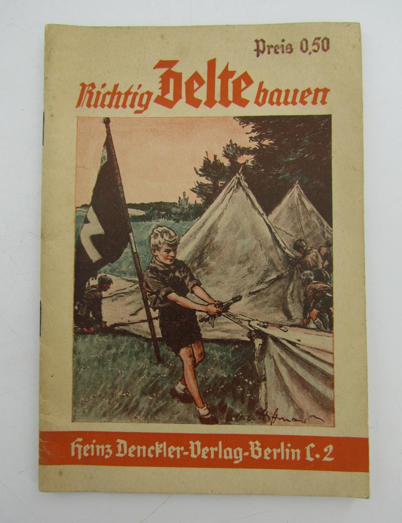 Instruction booklet on how to correctly set up tents