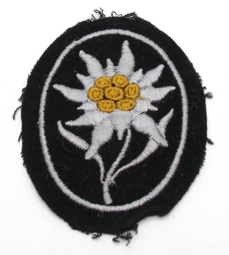 Waffen-SS mountain trooper ‘Gebirgsjäger’ Edelweiss sleeve badge
